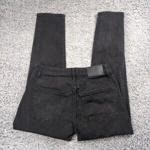 Express Jeans Men 28x30 Black Slim Denim Stretch Streetwear Casual Distressed